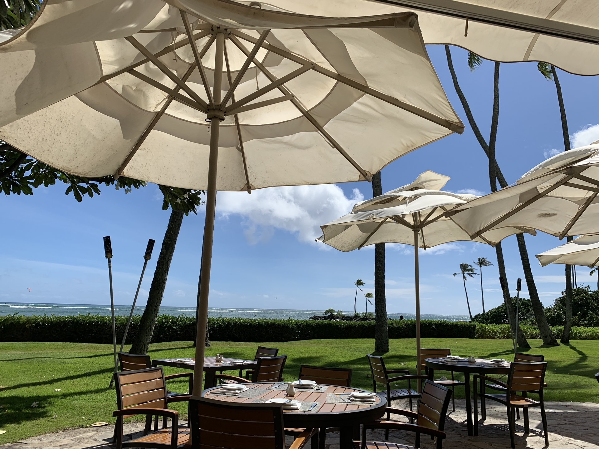ザ カハラホテル の 朝食ビュッフェ プルメリアビーチハウス 海が見えるテラス席は理想的なハワイの朝食 クレジットカードを活用しお得に旅するミセスのちょっとイイ話